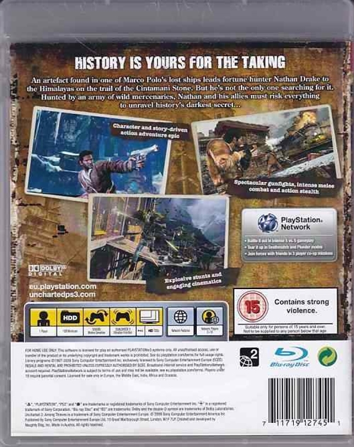 Uncharted 2 Among Thieves - PS3 (B Grade) (Genbrug)